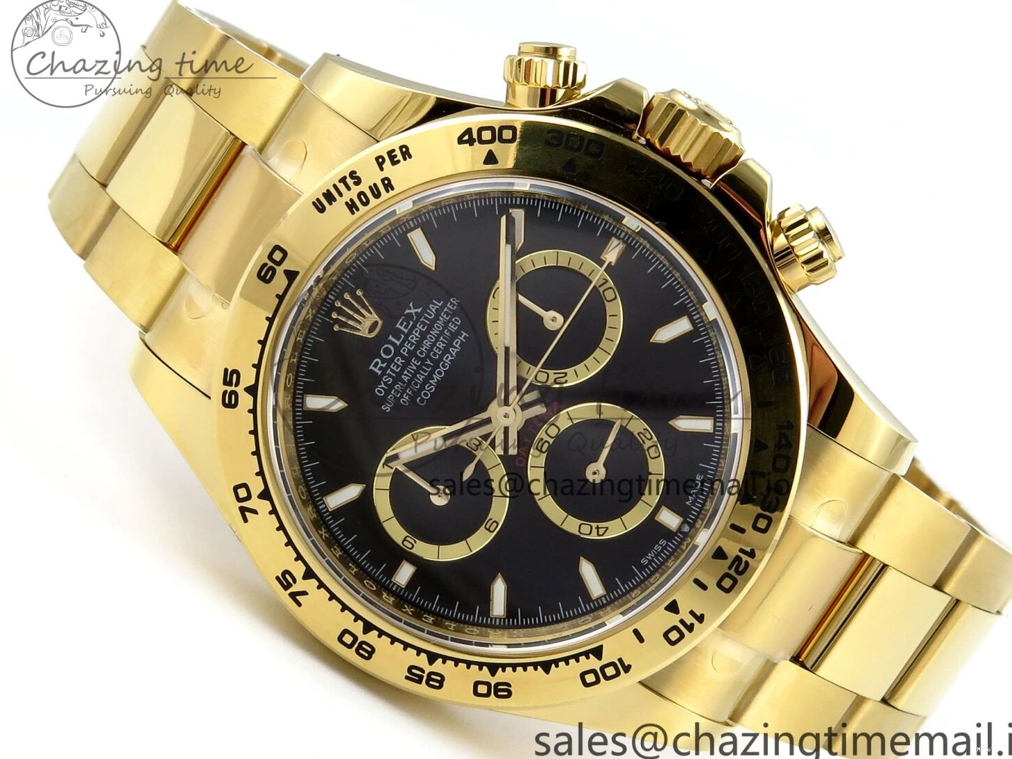 MiroTime 0305 TimelessDesign Daytona 126508 APSF 1:1 Best Edition Black Dial on YG Braclet SH 742